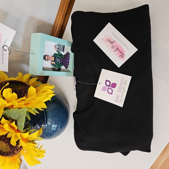 NWT lilac Bloom Black Dress - Picture 9 of 12